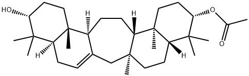 C(14a)-Homo-27-norgammacer-14-ene-3β,21β-diol 3-acetate 구조식 이미지