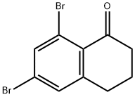 1(2H)-Naphthalenone, 6,8-dibromo-3,4-dihydro- Structure