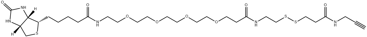 Biotin-PEG4-SS-Alkyne 구조식 이미지