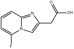 Imidazo[1,2-a]pyridine-2-acetic acid, 5-fluoro- Structure