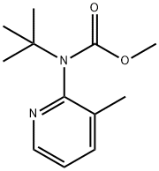 methyl tert-butyl(3-methylpyridin-2-yl)carbamate 구조식 이미지