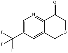 5H-Pyrano[4,3-b]pyridin-8(7H)-one, 3-(trifluoromethyl)- 구조식 이미지