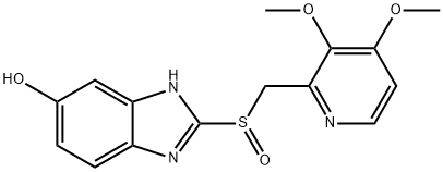 DesdifluoroMethoxy Hydroxy Pantoprazole 구조식 이미지