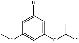 3-bromo-5-(difluoromethoxy)anisole 구조식 이미지