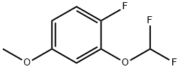 Benzene, 2-(difluoromethoxy)-1-fluoro-4-methoxy- Structure