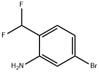 Benzenamine, 5-bromo-2-(difluoromethyl)- 구조식 이미지