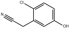 Benzeneacetonitrile, 2-chloro-5-hydroxy- 구조식 이미지