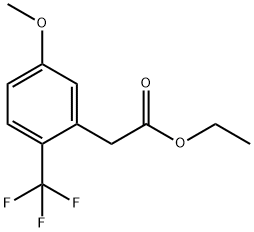 ethyl 5-methoxy-2-(trifluoromethyl)phenylacetate 구조식 이미지