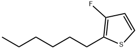 Thiophene, 3-fluoro-2-hexyl- Structure