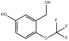 3-(Hydroxymethyl)-4-(trifluoromethoxy)phenol Structure