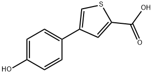 2-Thiophenecarboxylic acid, 4-(4-hydroxyphenyl)- Structure