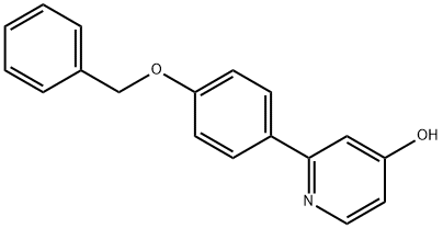 2-(4-Benzyloxyphenyl)-4-hydroxypyridine Structure