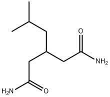 3-(2-Methylpropyl)pentanediamide 구조식 이미지