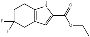 Ethyl 5,5-Difluoro-4,5,6,7-tetrahydro-1H-indole-2-carboxylate Structure