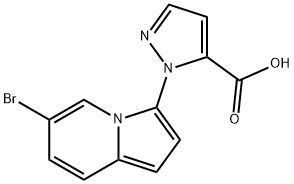 2-(6-Bromo-Indolizin-3-Yl)-2H-Pyrazole-3-Carboxylic Acid(WX155040) 구조식 이미지