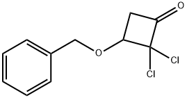 Cyclobutanone, 2,2-dichloro-3-(phenylmethoxy)- 구조식 이미지