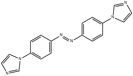 1H-Imidazole, 1,1'-[(1E)-1,2-diazenediyldi-4,1-phenylene]bis- Structure