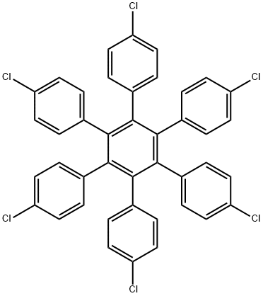 1,1':2',1''-Terphenyl, 4,4''-dichloro-3',4',5',6'-tetrakis(4-chlorophenyl)- Structure