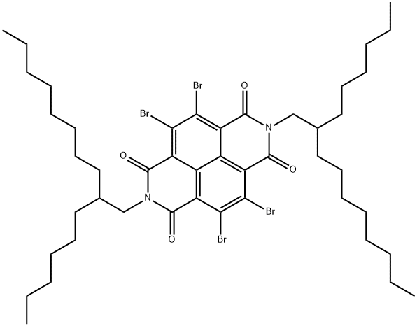 4,5,9,10-Tetrabromo-2,7-bis(2-hexyldecyl)benzo[lmn][3,8]phenanthroline-1,3,6,8(2H,7H)-tetraone Structure