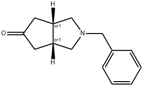 Cyclopenta[c]pyrrol-5(1H)-one, hexahydro-2-(phenylmethyl)-, (3aR,6aS)-rel- Structure