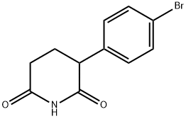 3-(4-Bromophenyl)piperidine-2,6-dione 구조식 이미지