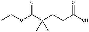 Cyclopropanepropanoic acid, 1-(ethoxycarbonyl)- 구조식 이미지