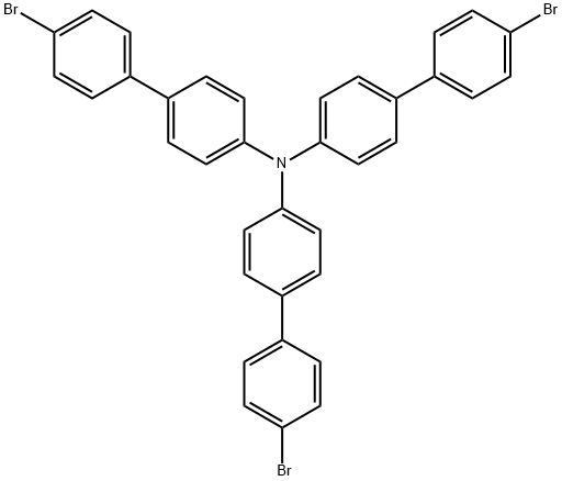 [1,1'-Biphenyl]-4-amine, 4'-bromo-N,N-bis(4'-bromo[1,1'-biphenyl]-4-yl)- Structure