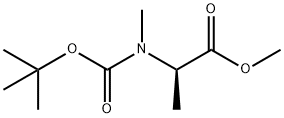 methyl (2R)-2-{[(tert-butoxy)carbonyl](methyl)amino}propanoate Structure