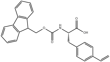L-Phenylalanine, 4-ethenyl-N-[(9H-fluoren-9-ylmethoxy)carbonyl]- 구조식 이미지
