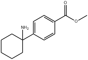 Benzoic acid, 4-(1-aminocyclohexyl)-, methyl ester Structure