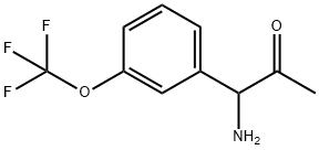 1-AMINO-1-[3-(TRIFLUOROMETHOXY)PHENYL]ACETONE Structure