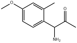 1-AMINO-1-(4-METHOXY-2-METHYLPHENYL)ACETONE Structure