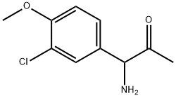 1-AMINO-1-(3-CHLORO-4-METHOXYPHENYL)ACETONE Structure