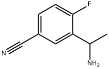 (S)-3-(1-aminoethyl)-4-fluorobenzonitrile 구조식 이미지