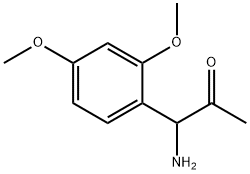 1-AMINO-1-(2,4-DIMETHOXYPHENYL)ACETONE Structure