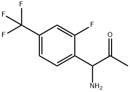 1-AMINO-1-[2-FLUORO-4-(TRIFLUOROMETHYL)PHENYL]ACETONE Structure