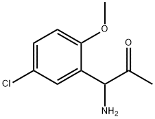 1-AMINO-1-(5-CHLORO-2-METHOXYPHENYL)ACETONE Structure