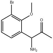 1-AMINO-1-(3-BROMO-2-METHOXYPHENYL)ACETONE 구조식 이미지