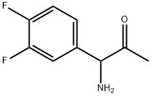 1-AMINO-1-(3,4-DIFLUOROPHENYL)ACETONE Structure