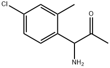 1-AMINO-1-(4-CHLORO-2-METHYLPHENYL)ACETONE Structure