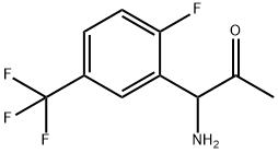 1-AMINO-1-[2-FLUORO-5-(TRIFLUOROMETHYL)PHENYL]ACETONE Structure