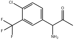 1-AMINO-1-[4-CHLORO-3-(TRIFLUOROMETHYL)PHENYL]ACETONE Structure