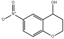 2H-1-Benzopyran-4-ol, 3,4-dihydro-6-nitro- Structure