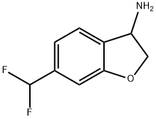 3-Benzofuranamine, 6-(difluoromethyl)-2,3-dihydro- Structure