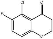 4H-1-Benzopyran-4-one, 5-chloro-6-fluoro-2,3-dihydro- Structure