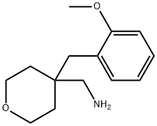 4-[(2-Methoxyphenyl)methyl]oxan-4-ylmethanamine 구조식 이미지