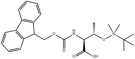 (9H-Fluoren-9-yl)MethOxy]Carbonyl Allo-Thr(TBDMS)-OH Structure
