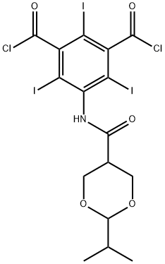 2,4,6-triiodo-5-[[[2-(1-methylethyl)-1,3-dioxan-5-yl]carbonyl]amino]-1,3-Benzenedicarbonyl dichloride Structure