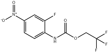 2,2,2-trifluoroethyl N-(2-fluoro-4-nitrophenyl)carbamate Structure