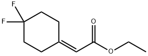 Acetic acid, 2-(4,4-difluorocyclohexylidene)-, ethyl ester Structure